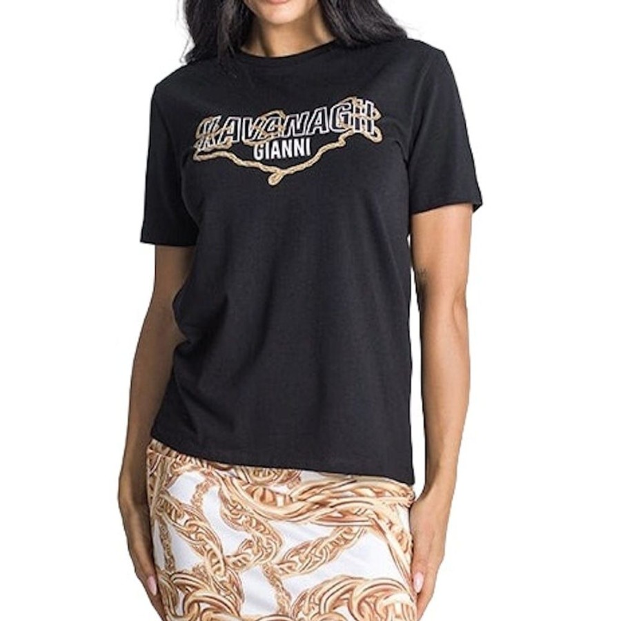 Women Gianni Kavanagh Tops | Gianni Kavanagh Womens Treasure Tee - Black