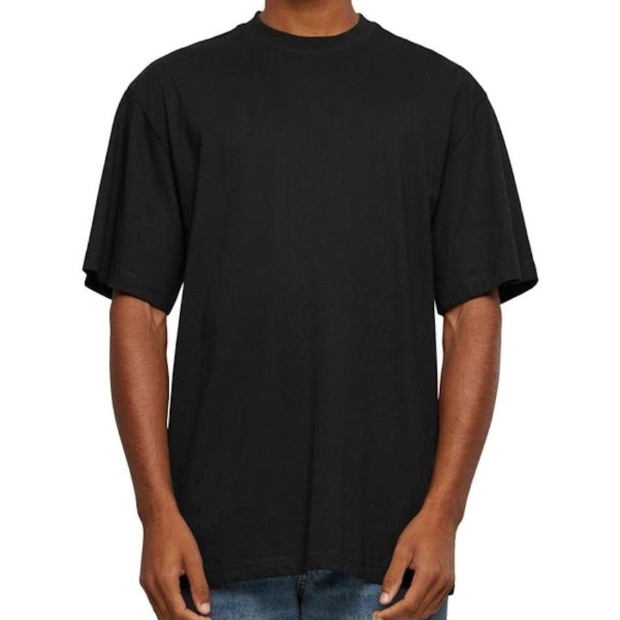 Men Urban Classics Plus Size | Urban Classics Tall Tee - Black