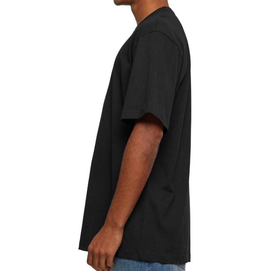 Men Urban Classics Plus Size | Urban Classics Tall Tee - Black