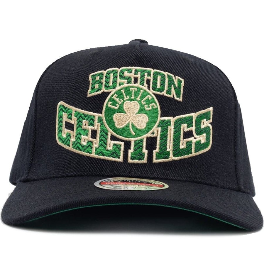 Men Mitchell u0026 Ness Nba Hats | Mitchell & Ness Lay Up Classic Redline Stretch Snapback Boston Celtics - Black