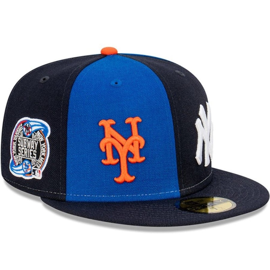 Men New Era Fitted | New Era 59Fifty 2000 Subway Series Fitted Cap New York Mets X New York Yankees - Royal / Navy