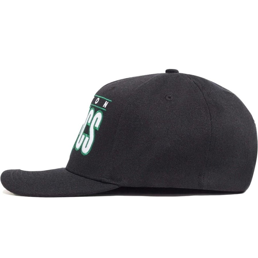 Men Mitchell u0026 Ness Nba Hats | Mitchell & Ness Billboard 2.0 Classic Redline Snapback Boston Celtics - Black