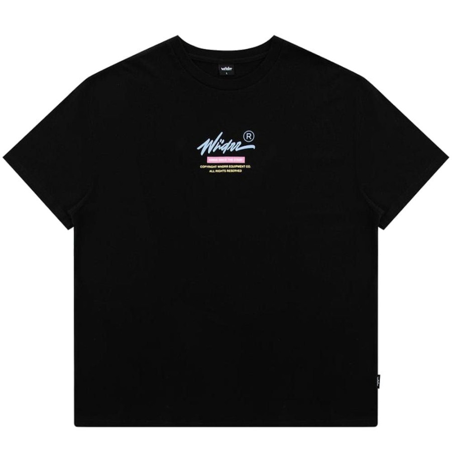 Men WNDRR Tees | Wndrr Reclaim Box Fit Tee - Black