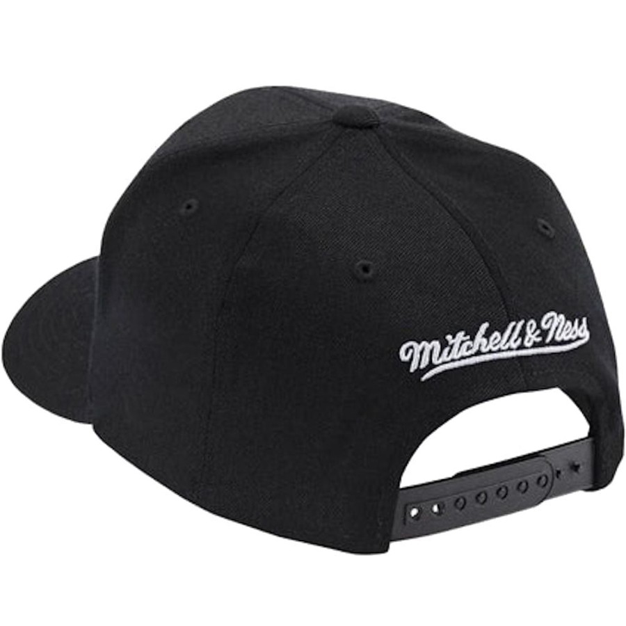 Men Mitchell u0026 Ness Nba Hats | Mitchell & Ness Team Colour Logo Classic Redline Stretch Snapback Chicago Bulls - Black