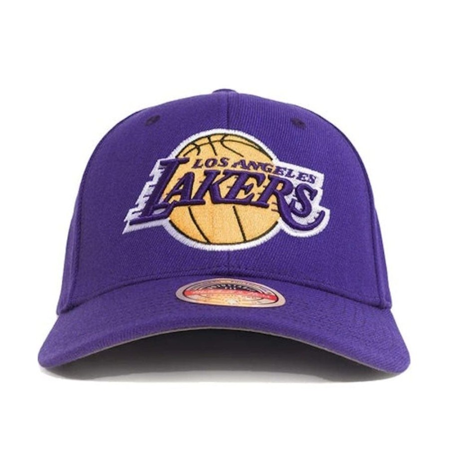 Men Mitchell u0026 Ness Nba Hats | Mitchell & Ness Team Ground 2.0 Stretch Snapback Los Angeles Lakers - Purple