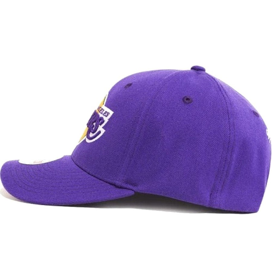 Men Mitchell u0026 Ness Nba Hats | Mitchell & Ness Team Ground 2.0 Stretch Snapback Los Angeles Lakers - Purple