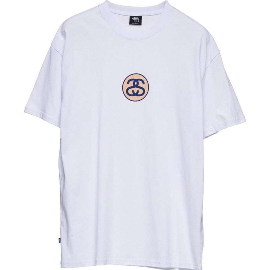 Men Stussy Tees | Stussy Ss Link Solid Tee - White