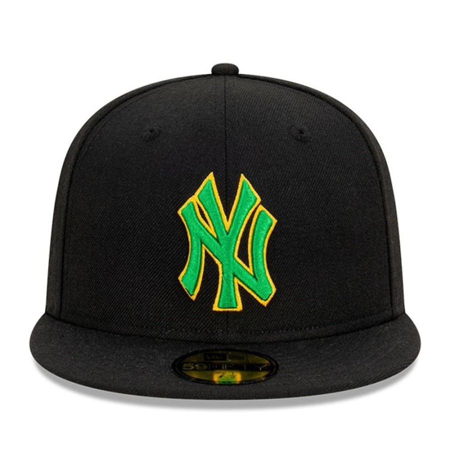 Men New Era Fitted | New Era 59Fifty Digi Colour Fitted Cap New York Yankees - Black / Kelly Green / Manilla