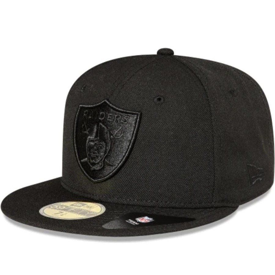 Men New Era Nfl Hats | New Era 59Fifty Fitted Cap Las Vegas Raiders - Black / Black