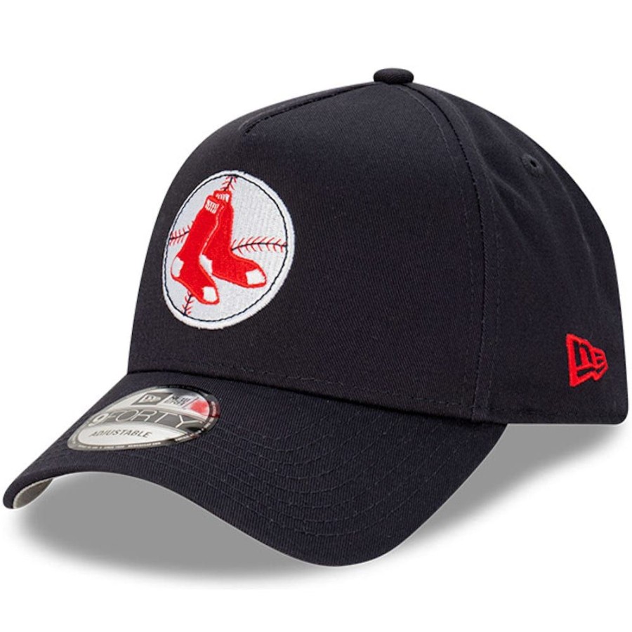 Men New Era Mlb Hats | New Era 9Forty A-Frame Cooperstown Wordmark Snapback Boston Red Sox - Navy