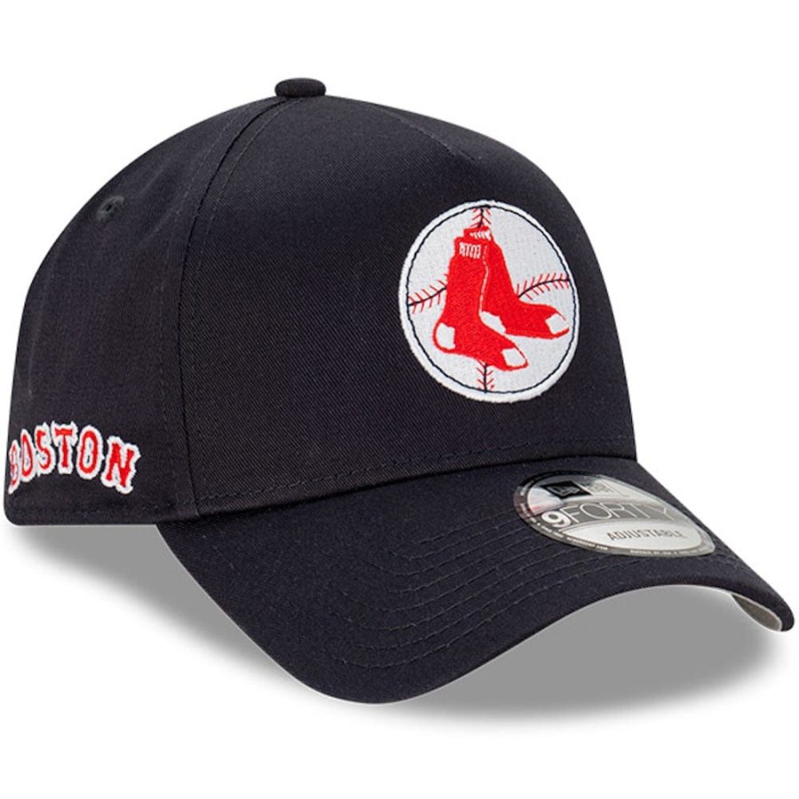 Men New Era Mlb Hats | New Era 9Forty A-Frame Cooperstown Wordmark Snapback Boston Red Sox - Navy