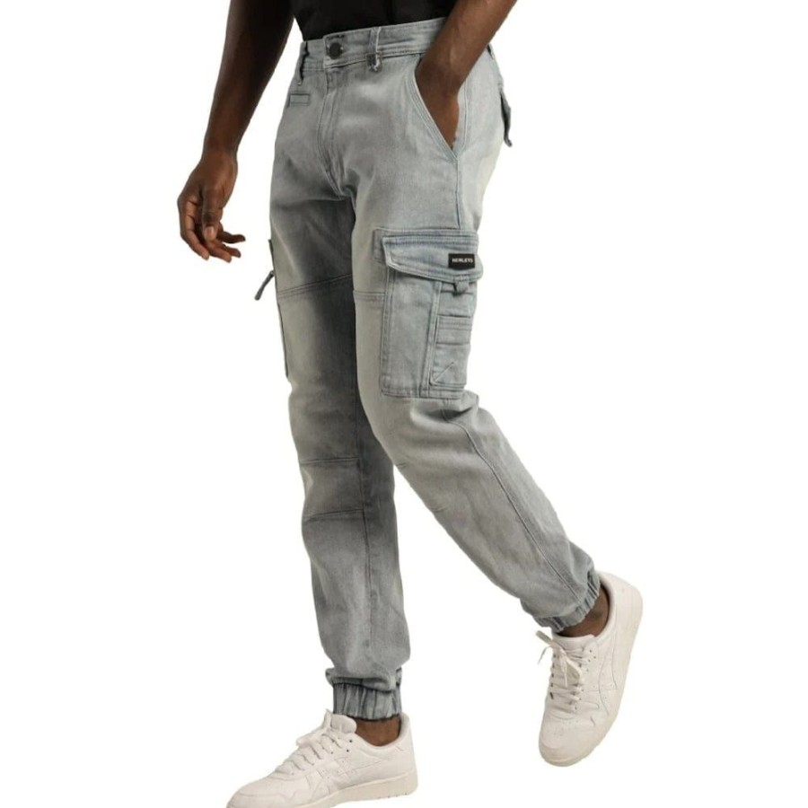 Men Henleys Pants & Jeans | Henleys Lione Denim Pant - Mid Blue