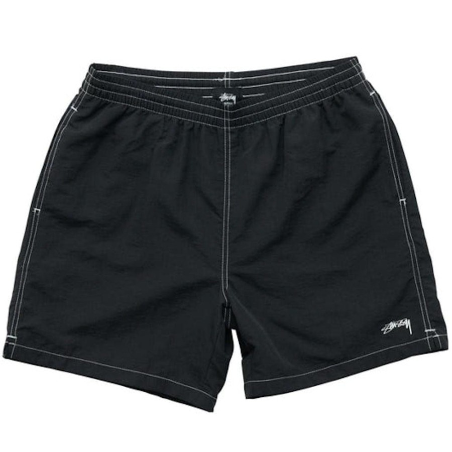 Men Stussy Shorts | Stussy Contrast Stitching Water Short - Black