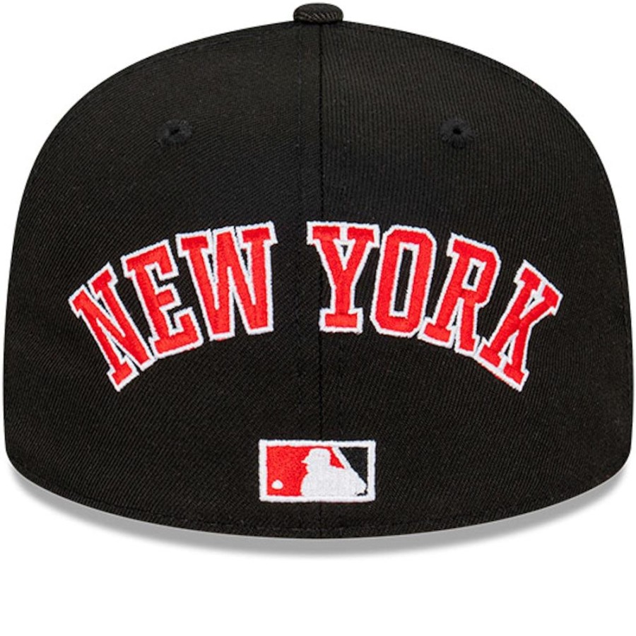 Men New Era Mlb Hats | New Era 59Fifty Vintage Arch Fitted Cap New York Yankees - Black