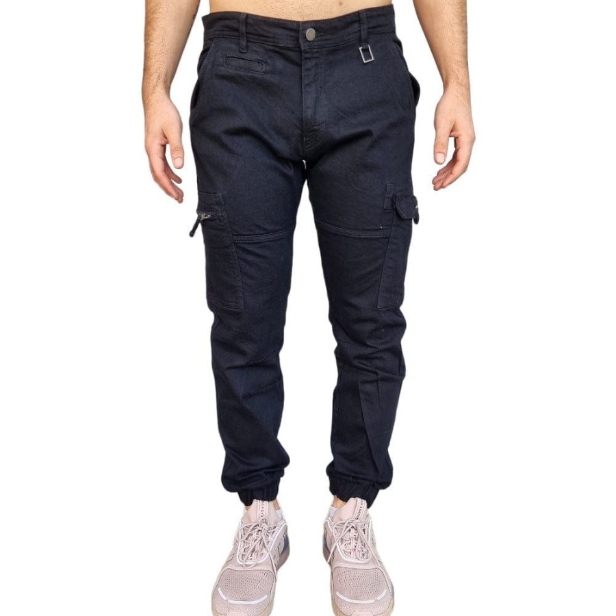 Men Henleys Pants & Jeans | Henleys Lione Denim Pant - Vintage Black