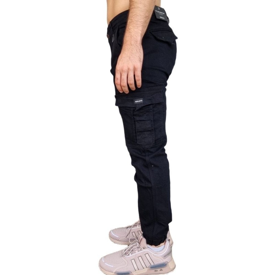 Men Henleys Pants & Jeans | Henleys Lione Denim Pant - Vintage Black