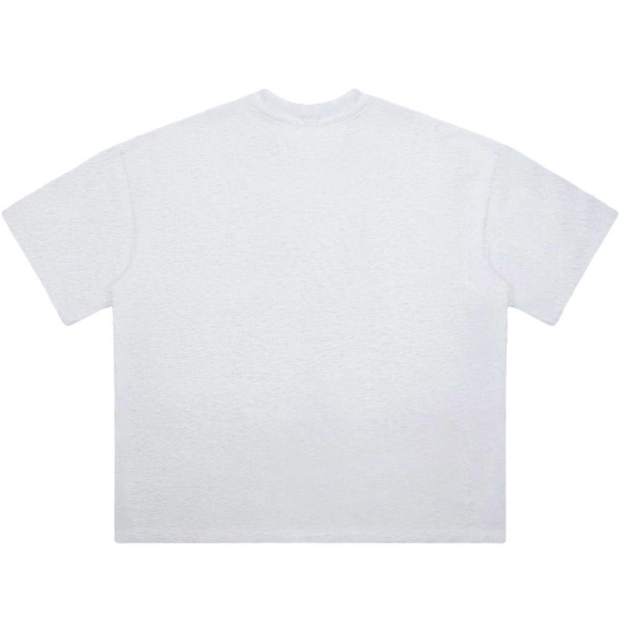 Men WNDRR Tees | Wndrr Full Press Heavy Weight Tee - White Marle