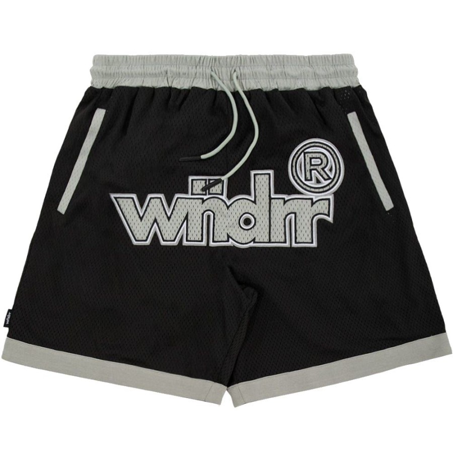 Men WNDRR Shorts | Wndrr Offcut Court Short - Black / Grey