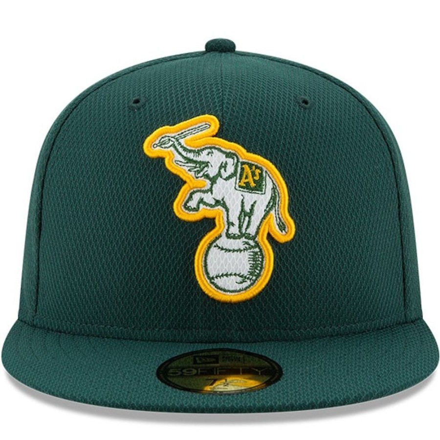 Men New Era Fitted | New Era 59Fifty Diamond Era Fitted Cap Oakland Athletics - Green