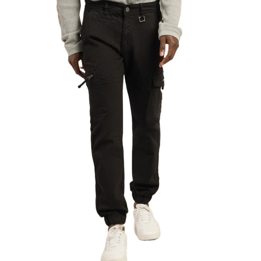 Men Henleys Pants & Jeans | Henleys Lione Denim Pant - Black