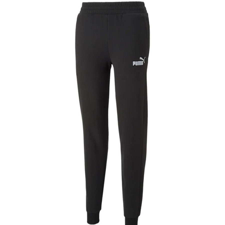 Men Puma Pants & Jeans | Puma Essentials Elevated Sweatpants - Black