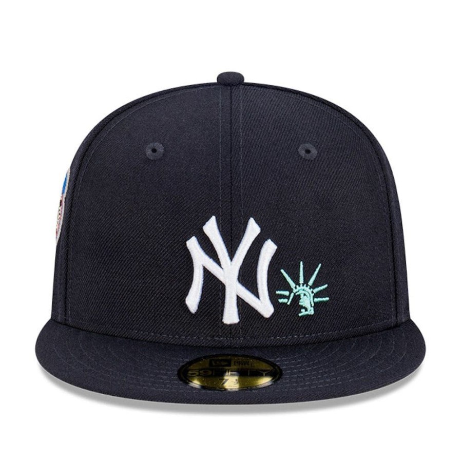 Men New Era Fitted | New Era 59Fifty Subway Series 2000 Liberty Fitted Cap New York Yankees - Navy