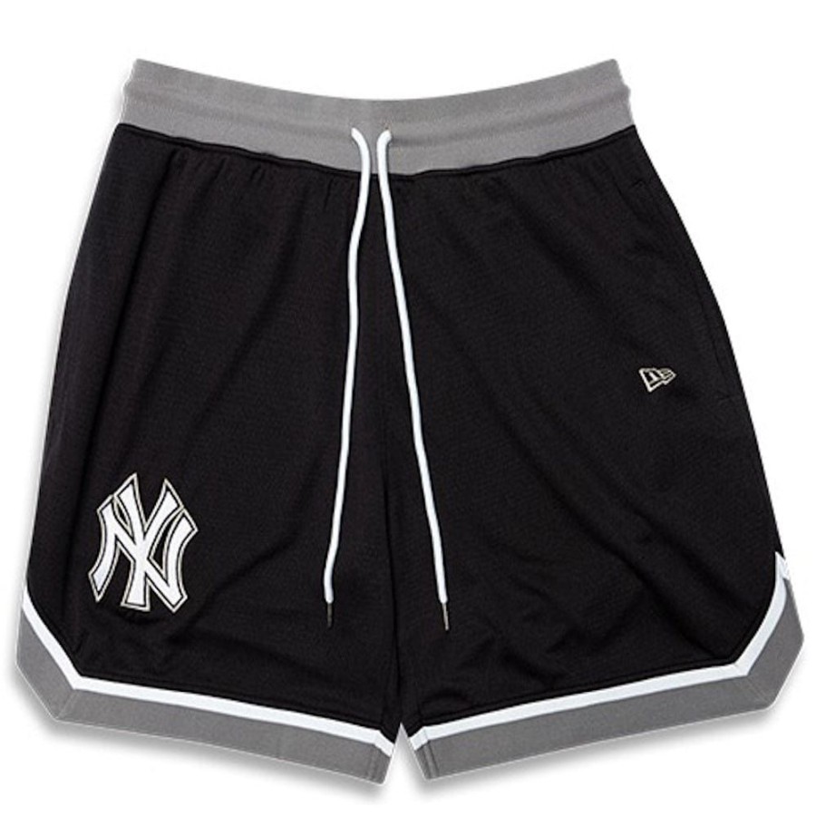 Men New Era Shorts | New Era Sport Mesh Basketball Short New York Yankees - Navy