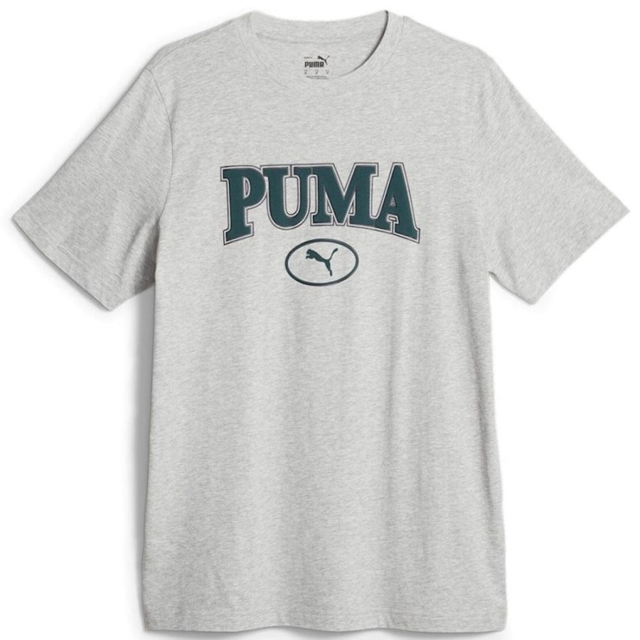 Men Puma Plus Size | Puma Squad Tee - Light Grey Heather