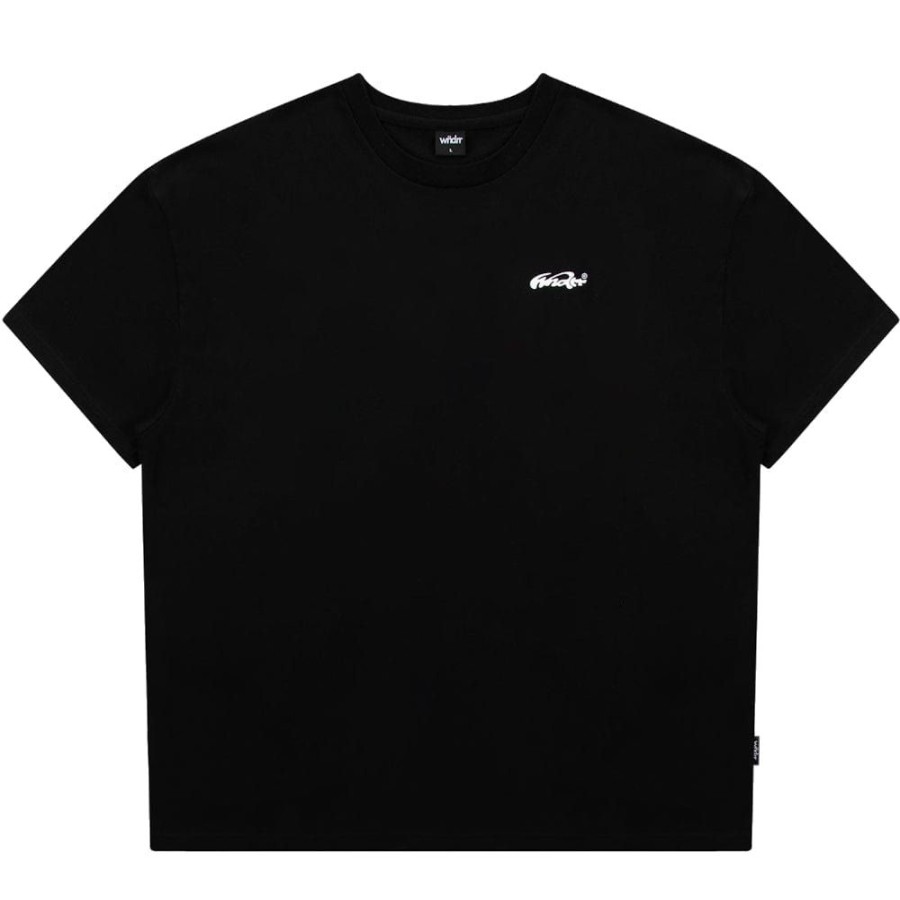 Men WNDRR Tees | Wndrr Hotel Pool Box Fit Tee - Black