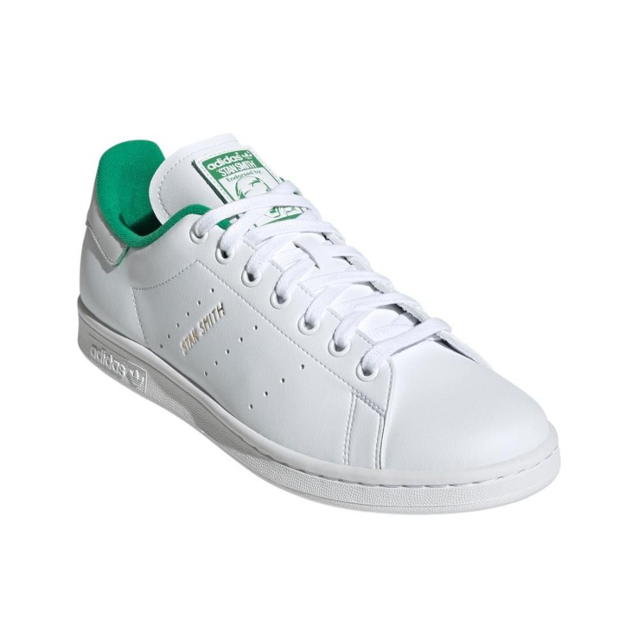 Men Adidas Adidas | Adidas Stan Smith - White / Green / Gold