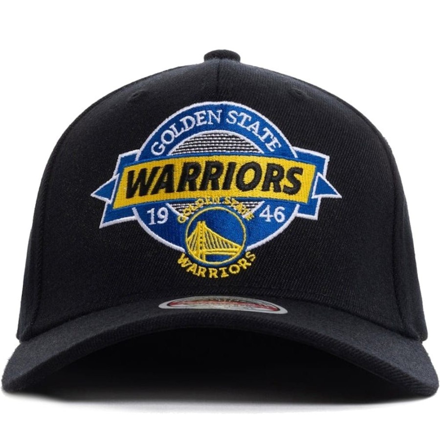 Men Mitchell u0026 Ness Snapback | Mitchell & Ness Point Guard Classic Red Snapback Golden State Warriors - Black