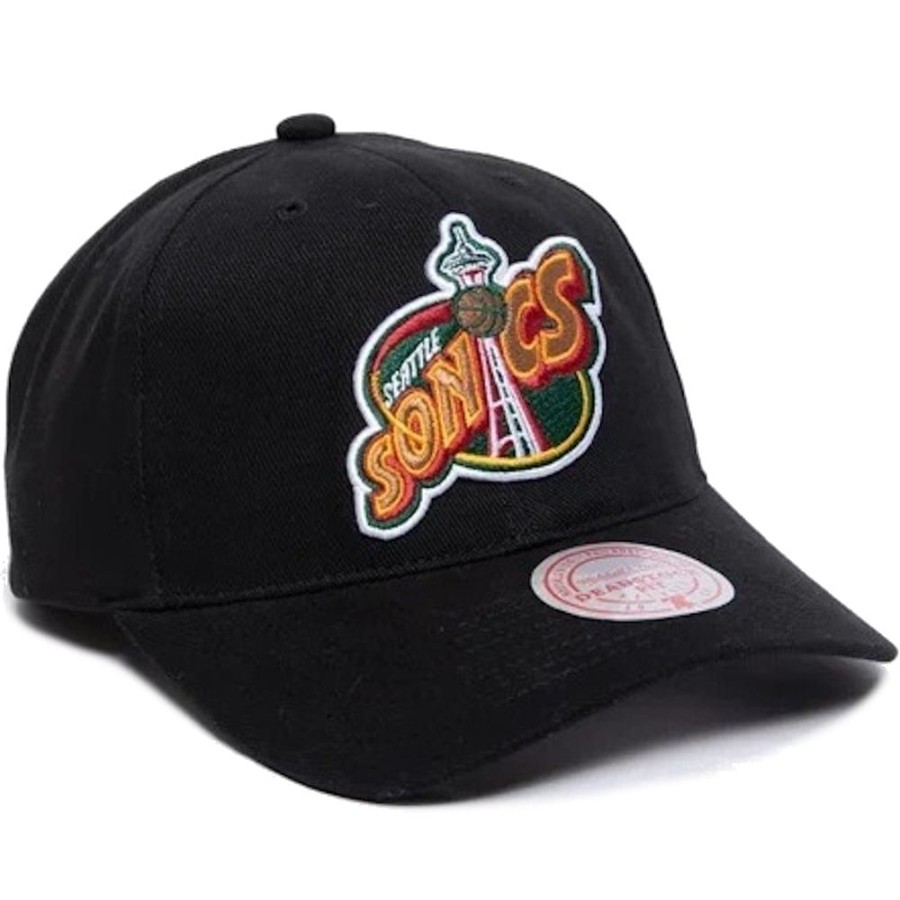 Men Mitchell u0026 Ness Nba Hats | Mitchell & Ness Core Classic Deadstock Snapback Seattle Supersonics - Black