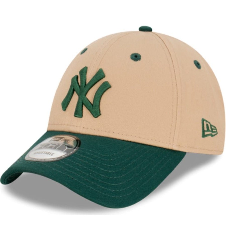 Men New Era Mlb Hats | New Era 9Forty Strapback New York Yankees - Camel / Dark Green