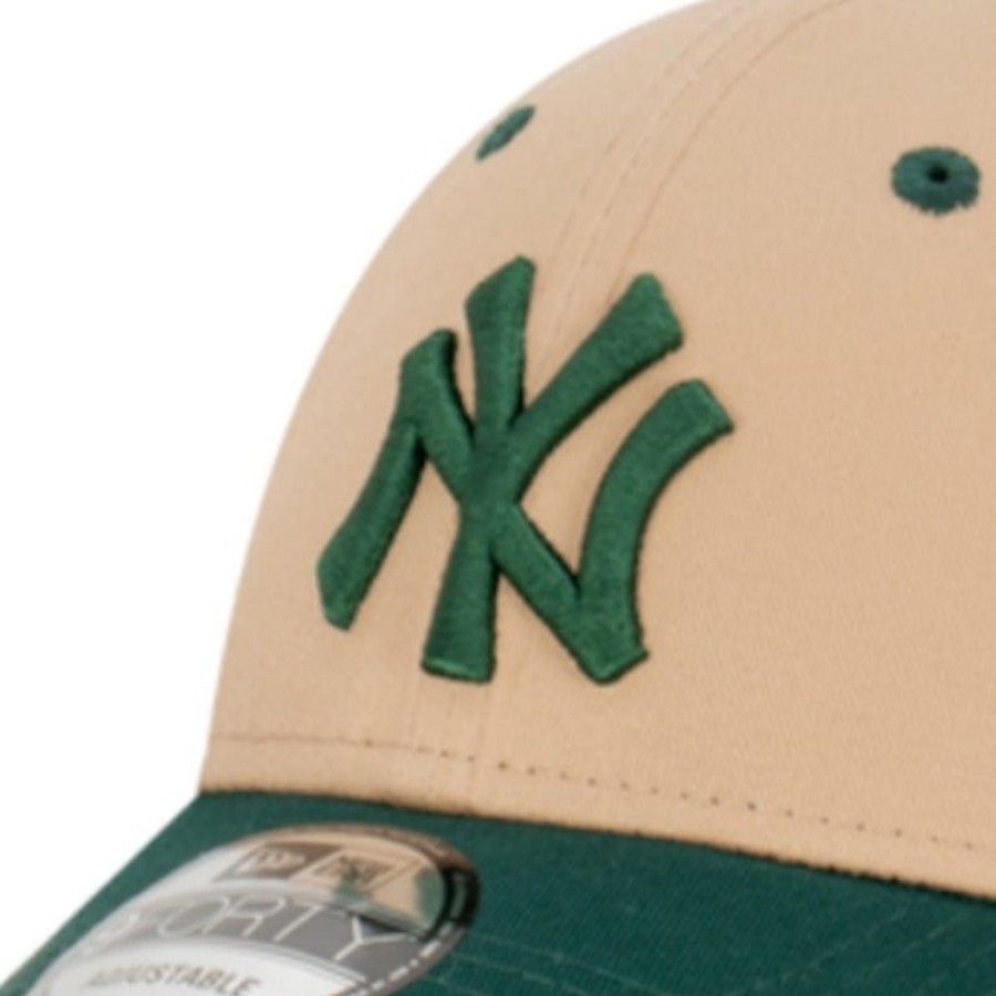 Men New Era Mlb Hats | New Era 9Forty Strapback New York Yankees - Camel / Dark Green