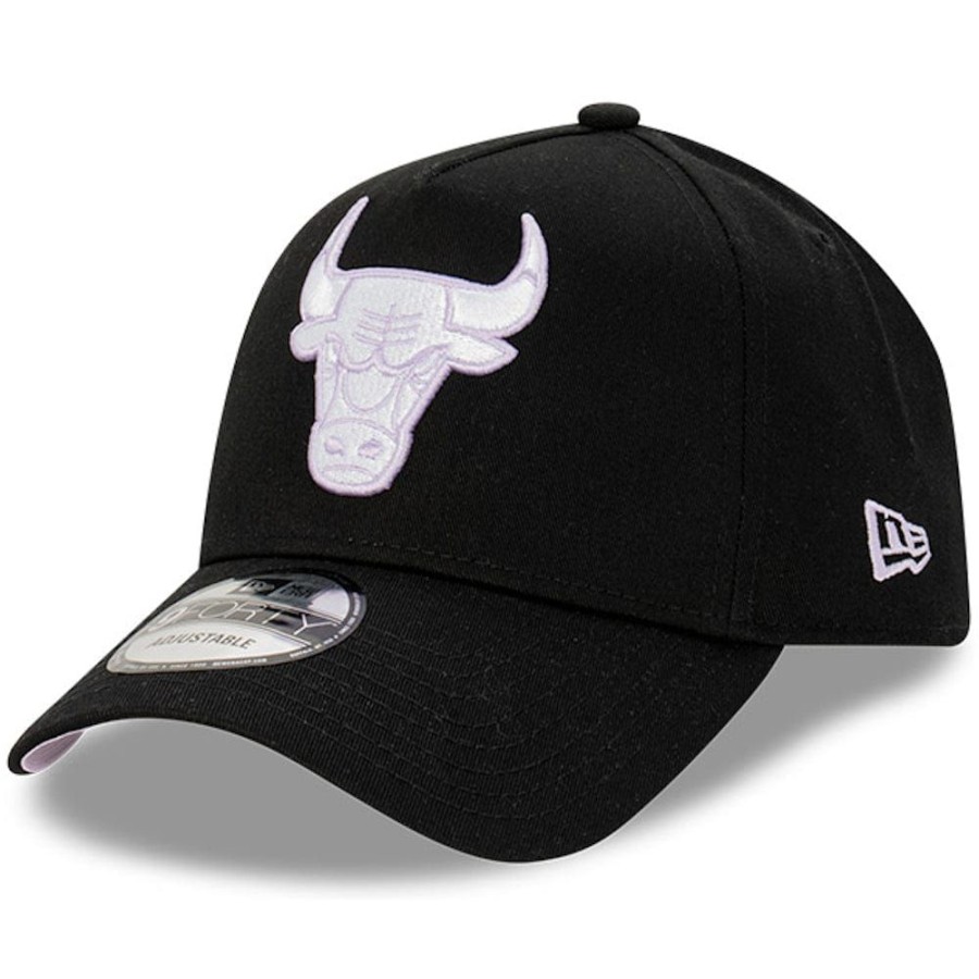 Men New Era Nba Hats | New Era 9Forty A-Frame Snapback Chicago Bulls - Black / Lilac