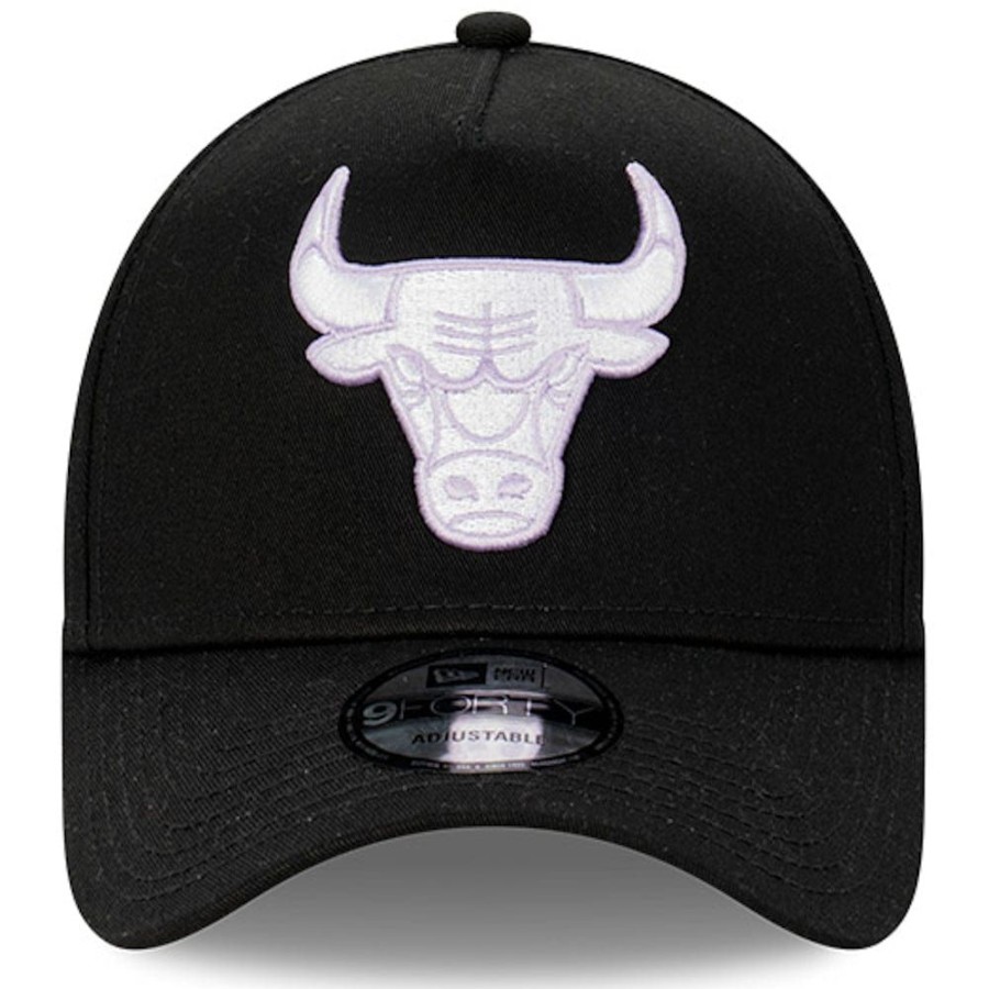 Men New Era Nba Hats | New Era 9Forty A-Frame Snapback Chicago Bulls - Black / Lilac