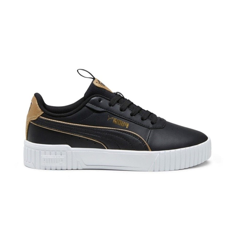 Women Puma Puma | Puma Womens Carina 2.0 Pop Up Metallics - Black / Gold / White