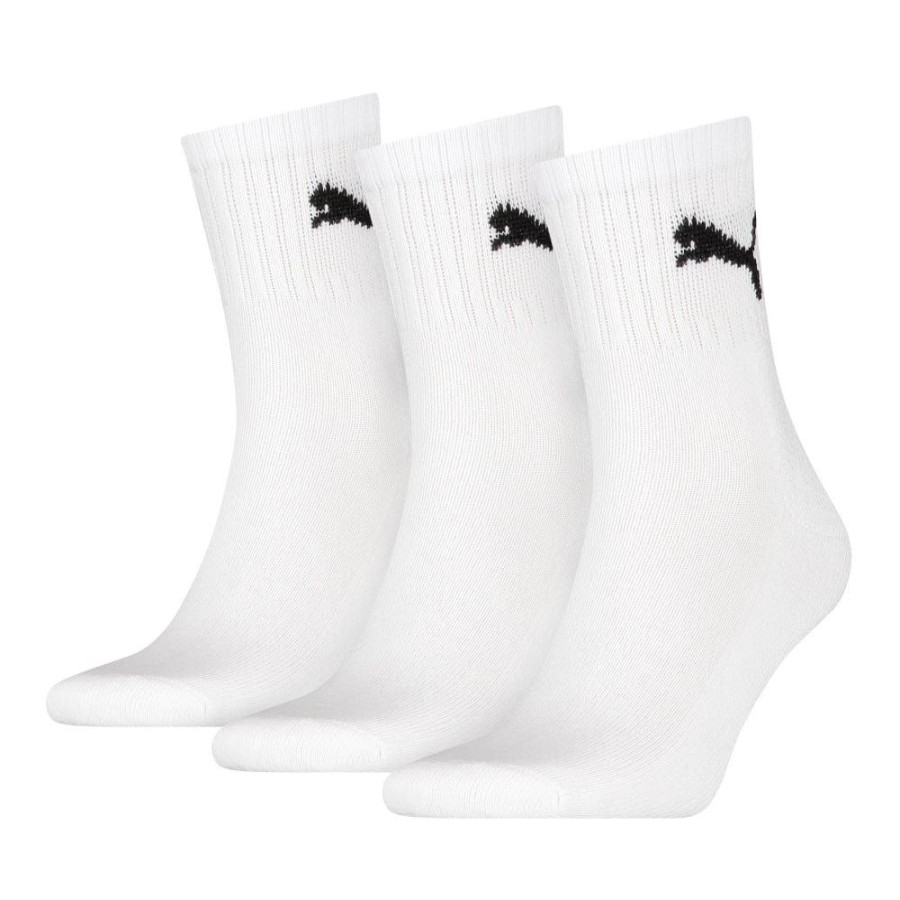 Men Puma Socks | Puma Short Crew Sock 3 Pack - White