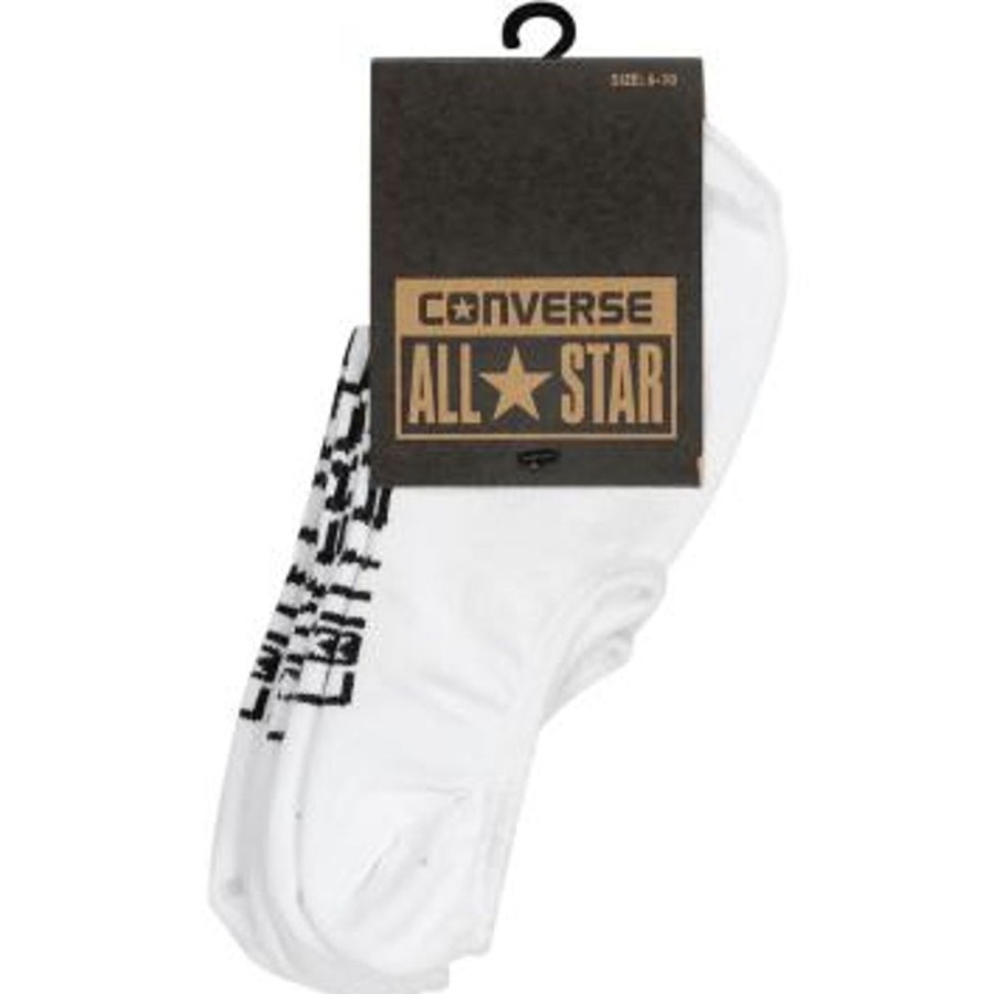 Men Converse Socks | Converse Invisible Sock 3 Pack - White