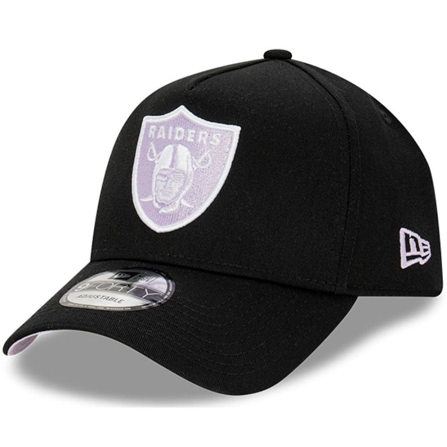 Men New Era Snapback | New Era 9Forty A-Frame Snapback Las Vegas Raiders - Black / Lilac