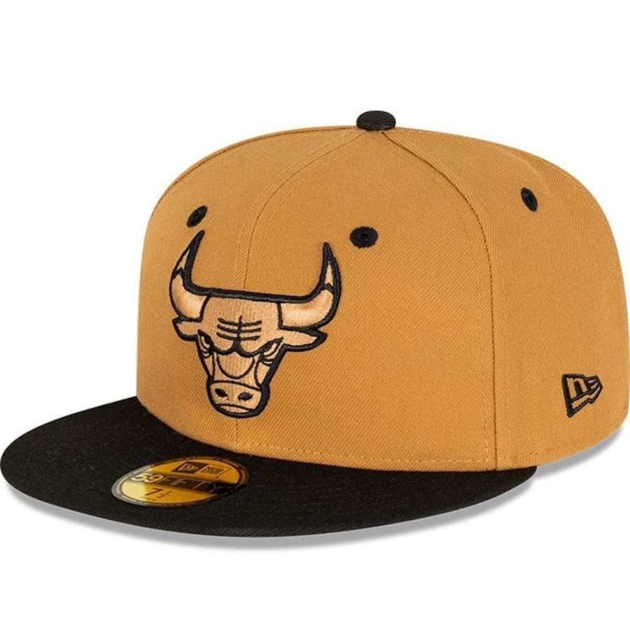 Men New Era Fitted | New Era 59Fifty Fitted Cap Chicago Bulls - Wheat / Black