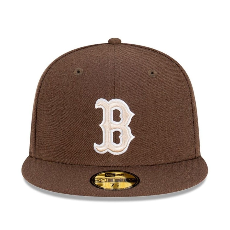 Men New Era Fitted | New Era 59Fifty World Series Fitted Cap Boston Red Sox - Walnut / Stone / White