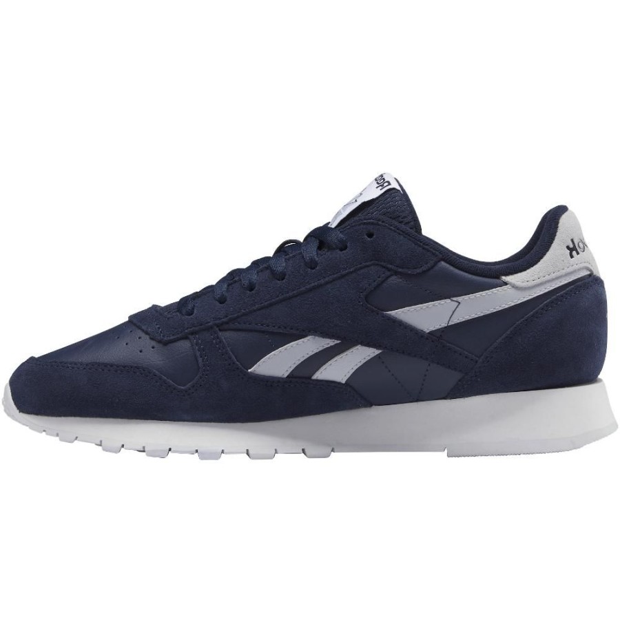 Men Reebok Reebok | Reebok Classic Leather - Navy / Grey / White