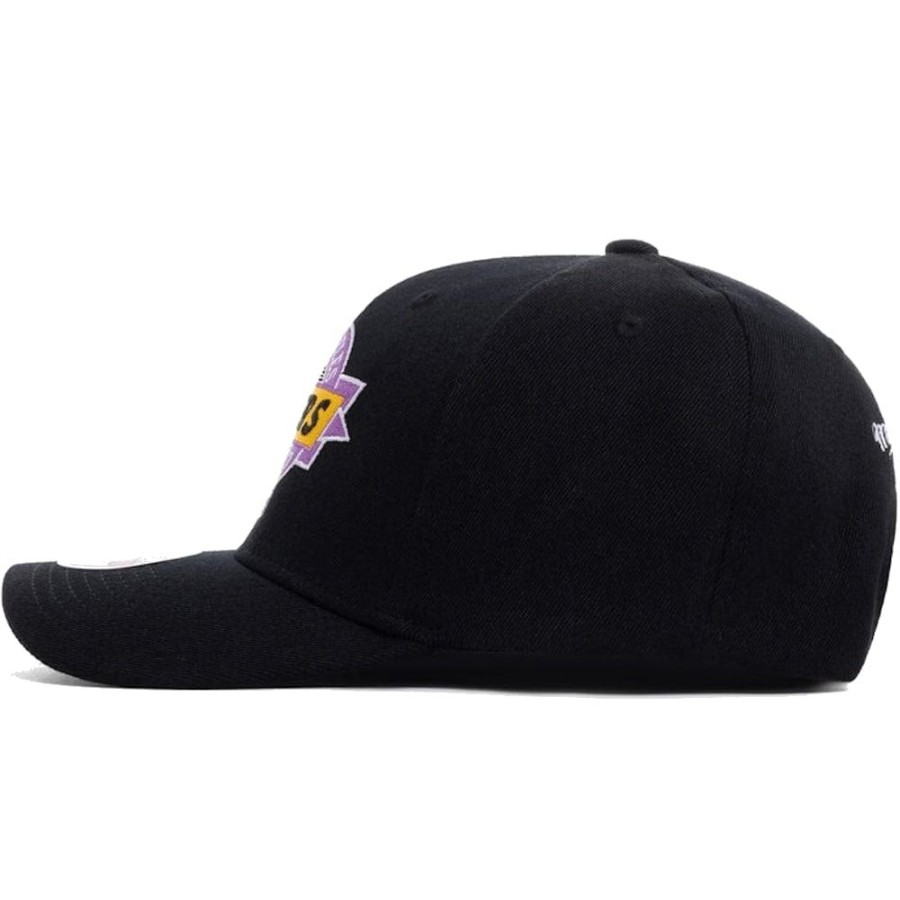 Men Mitchell u0026 Ness Nba Hats | Mitchell & Ness Point Guard Classic Red Snapback Los Angeles Lakers - Black