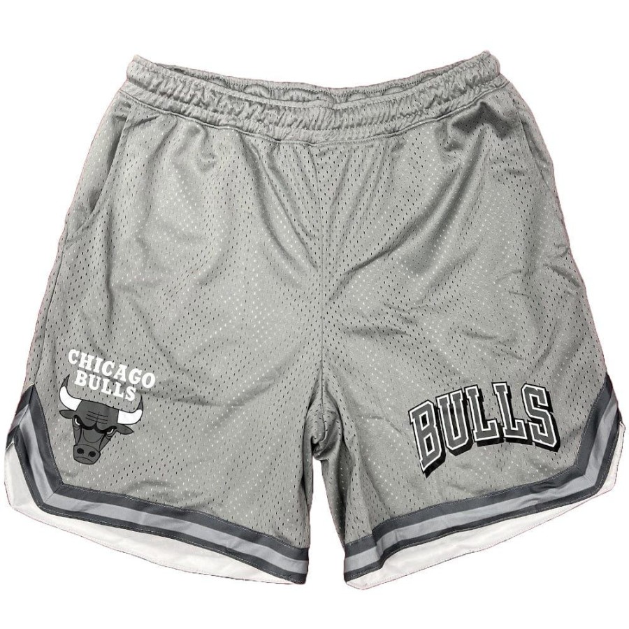 Men NBA Essentials Shorts | Nba Essentials Carson Mesh Short Chicago Bulls - Light Gunmetal