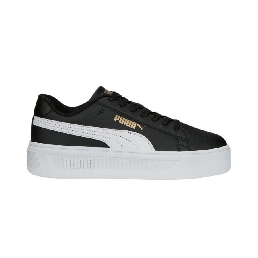 Women Puma Puma | Puma Womens Smash Platform V3 - Black / White