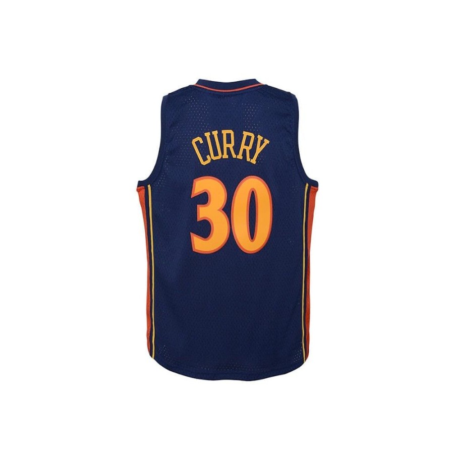 Kids Mitchell u0026 Ness Kids | Mitchell & Ness Youth Swingman Jersey Golden State Warriors Stephen Curry Home 09/10 - Navy