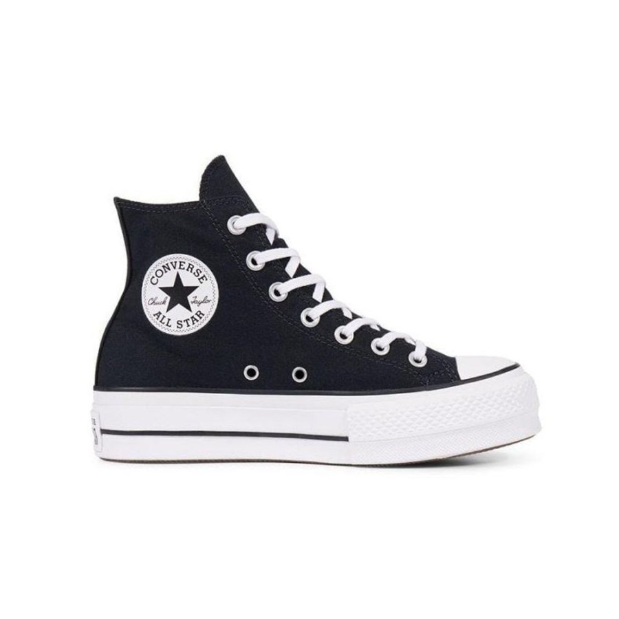 Women Converse Converse | Converse Womens Ct Lift Canvas Hi - Black / White