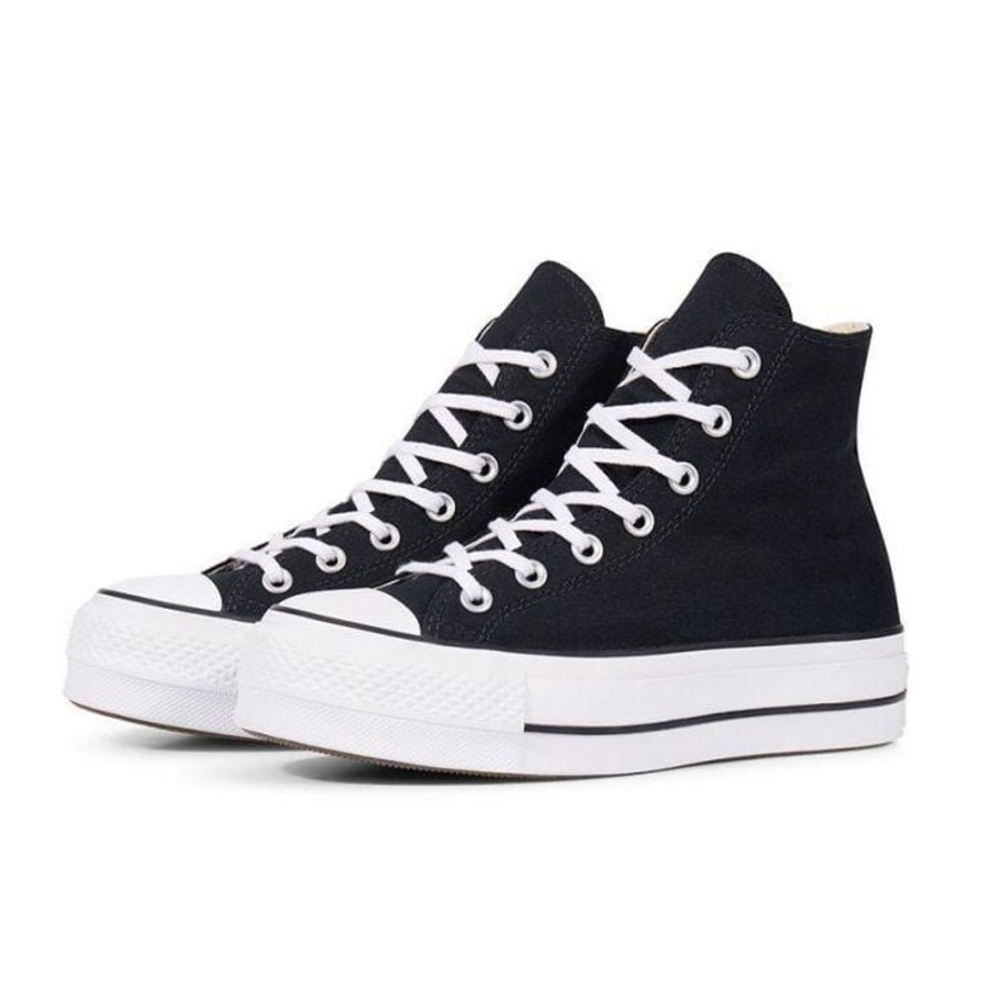 Women Converse Converse | Converse Womens Ct Lift Canvas Hi - Black / White