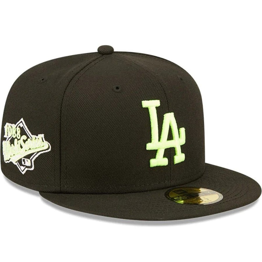 Men New Era Fitted | New Era 59Fifty Summer Pop Fitted Cap Los Angeles Dodgers - Black